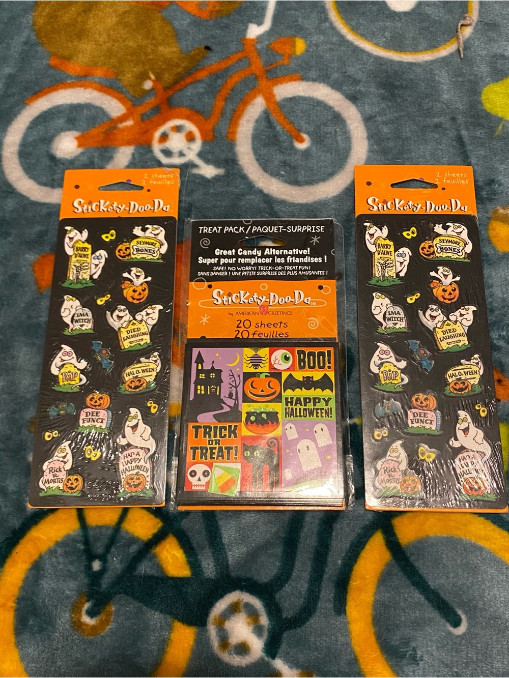 American Greetings Stickety-Doo-Da Halloween Sticker Lot, Treat Pack & Ghosts
